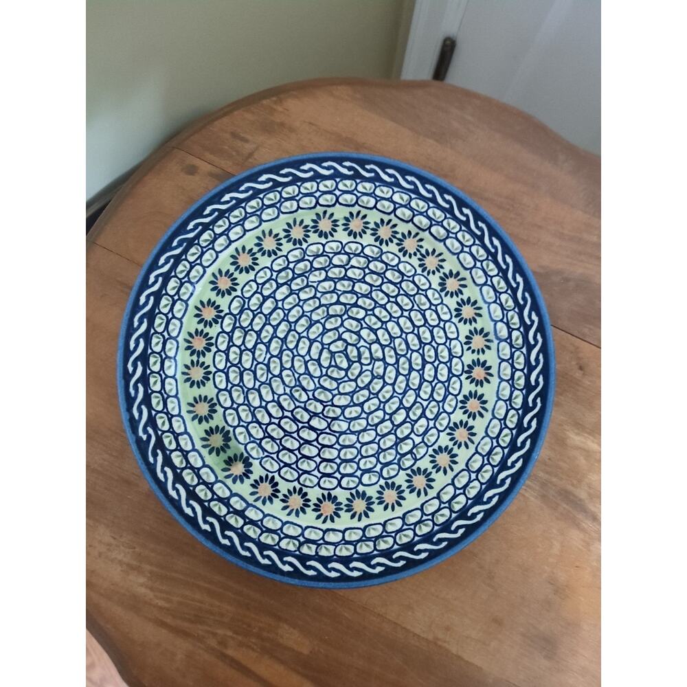 Ceramika Wiza Boleslawiec Polish Pottery Dinner Plate 11"